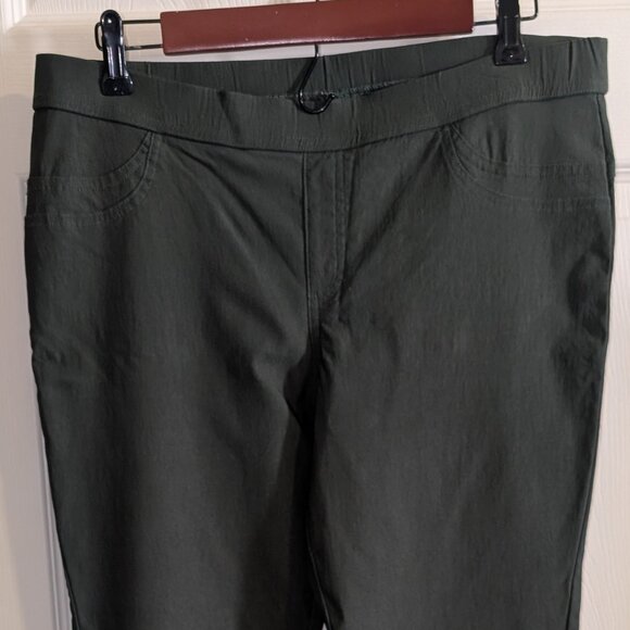 Soho Apparel Pants - SOHO Apparel LTD Green Womens Size L Stretch pull-on Dress Pants